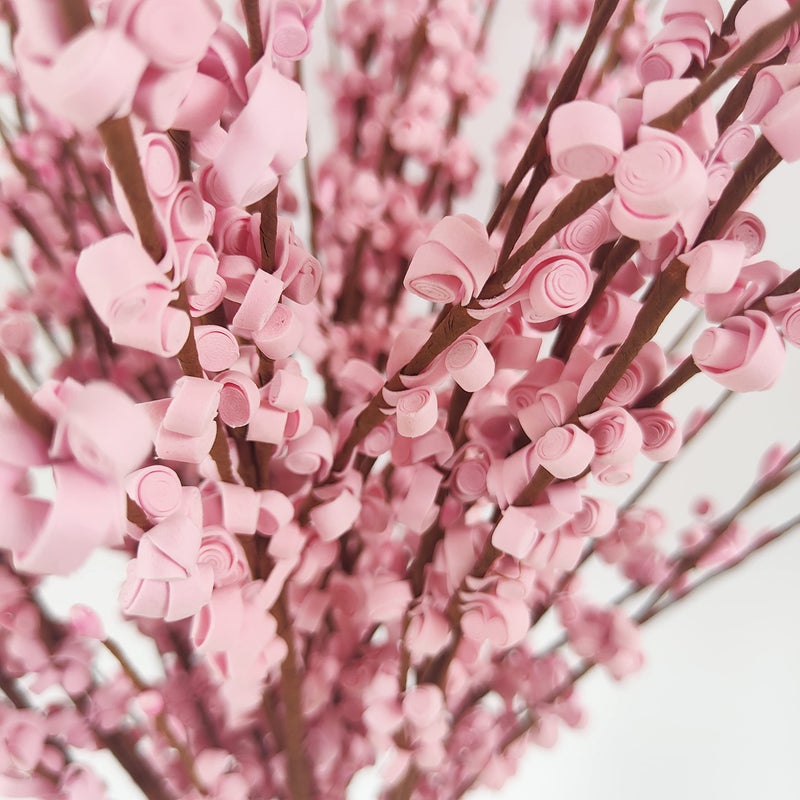 NOLAST 10pcs Artificial Flowers Fake Flower Faux Tall Flowers Branches Long Stems for Vase Wedding Home Office Party Hotel Restaurant Decoration (Pink) - Image 3